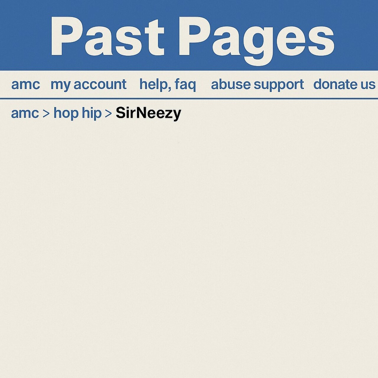 Past Pages Album Cover